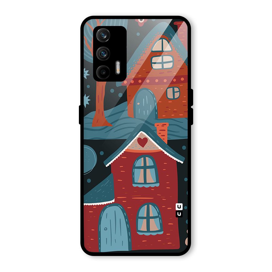 Nordic Arts Houses Glass Back Case for Realme GT 5G