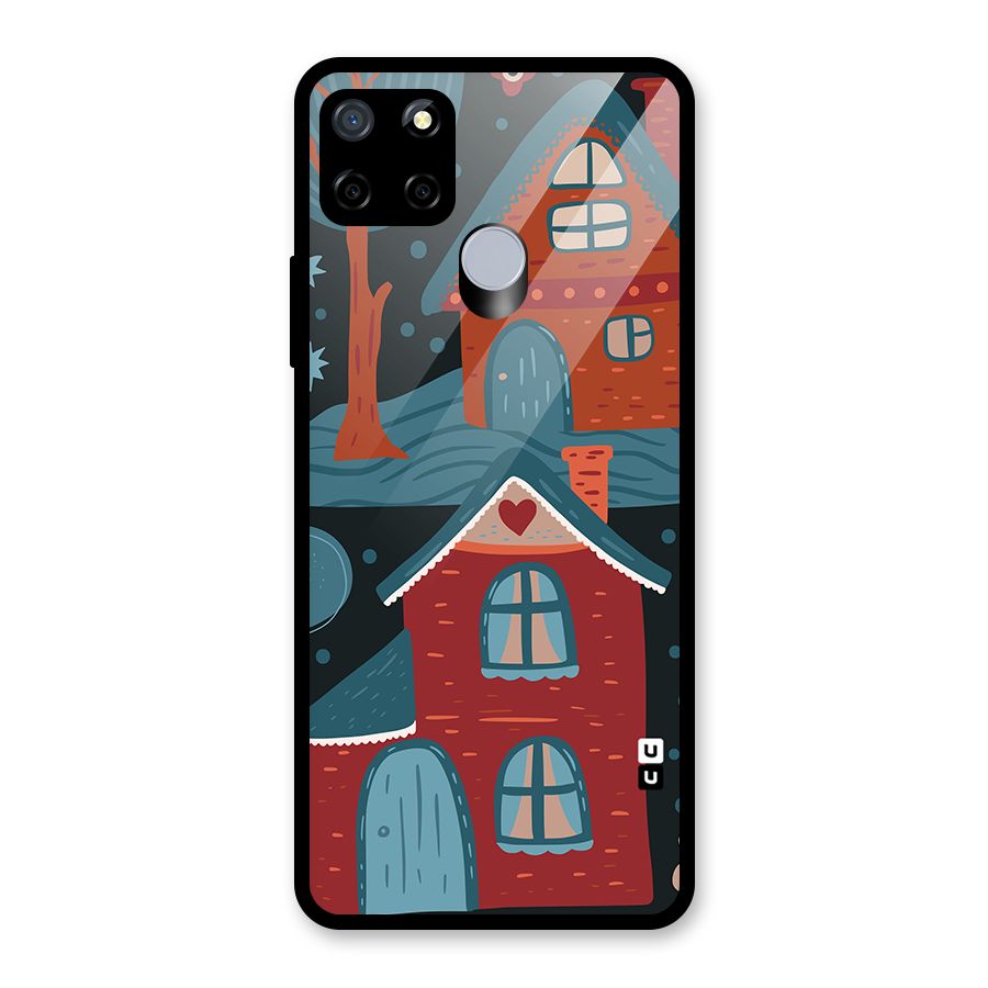 Nordic Arts Houses Glass Back Case for Realme Narzo 20
