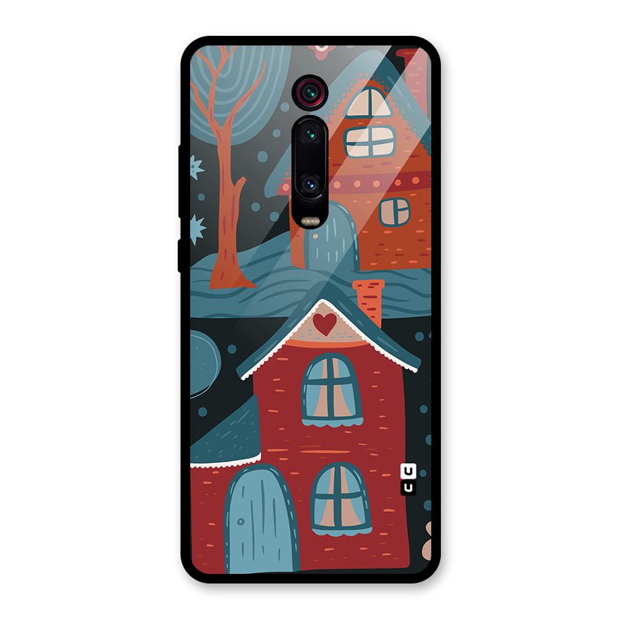 Nordic Arts Houses Glass Back Case for Redmi K20 Pro