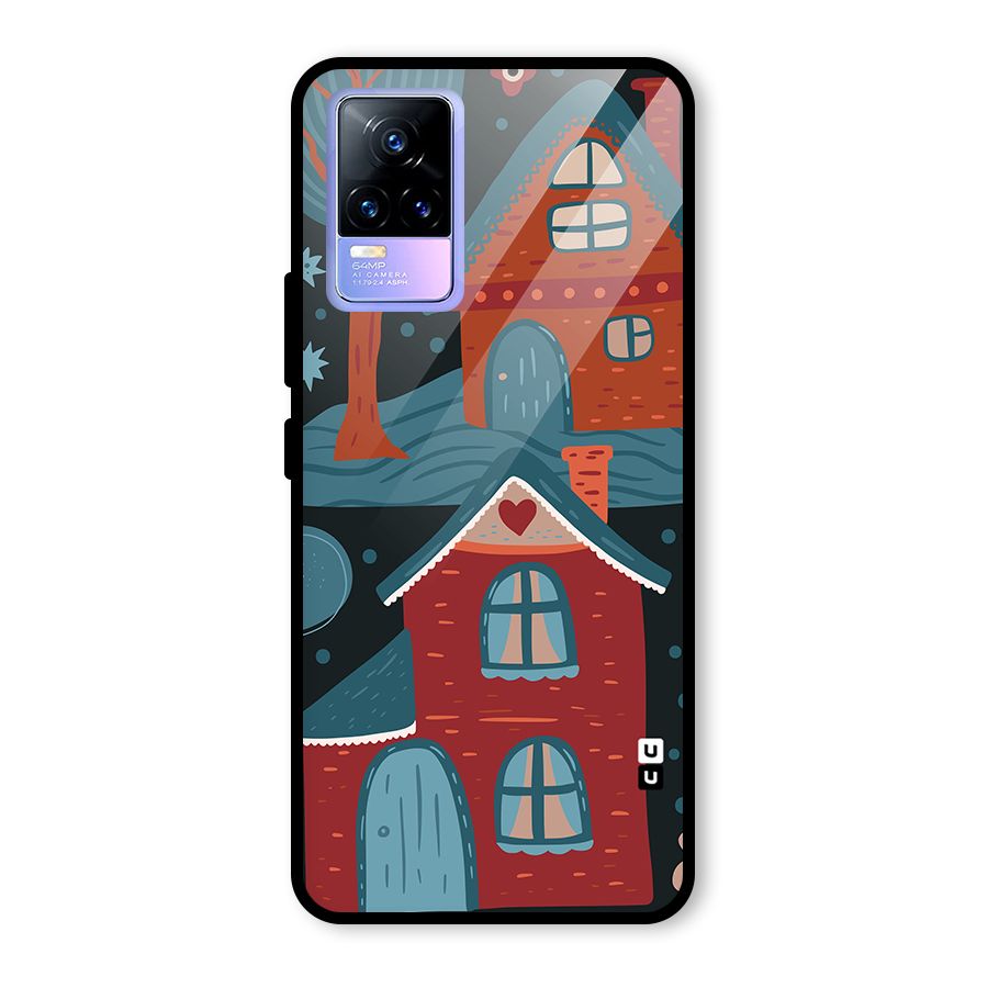 Nordic Arts Houses Glass Back Case for Vivo Y73