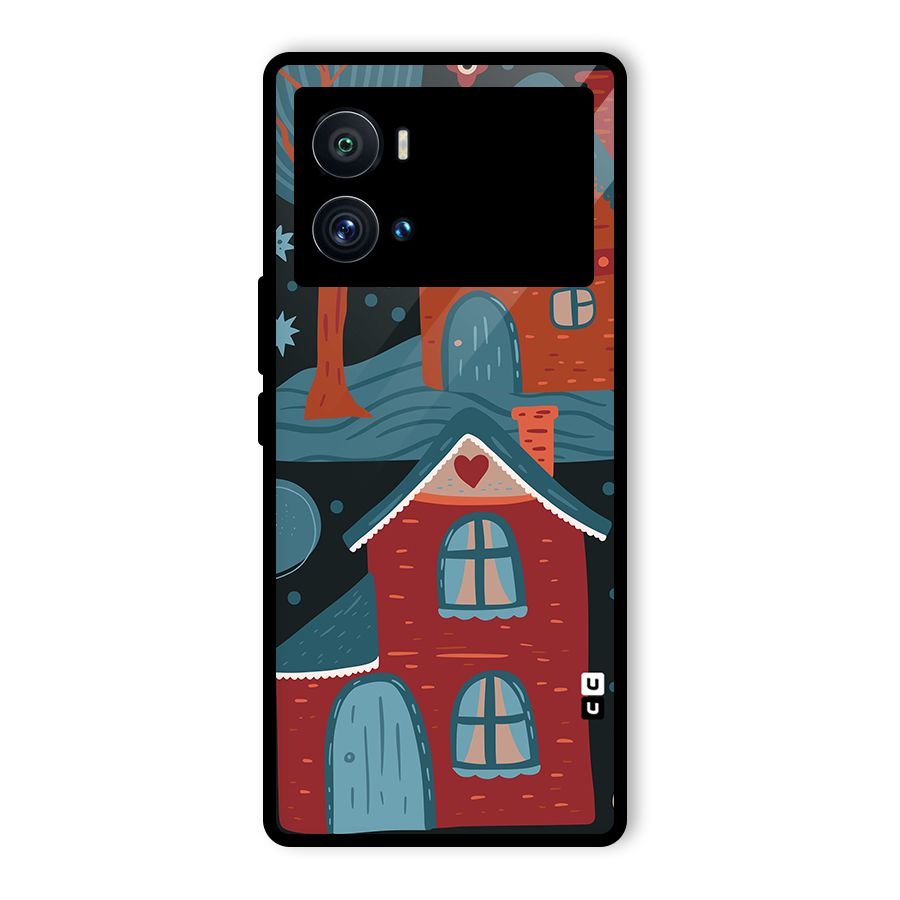 Nordic Arts Houses Glass Back Case for Vivo iQOO 9 Pro