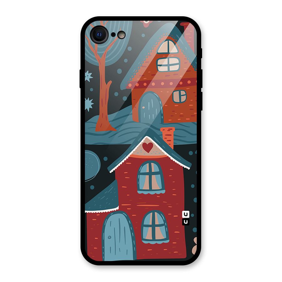 Nordic Arts Houses Glass Back Case for iPhone 7