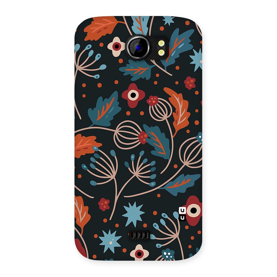 Nordic Arts Leaves Back Case for Canvas 2 A110