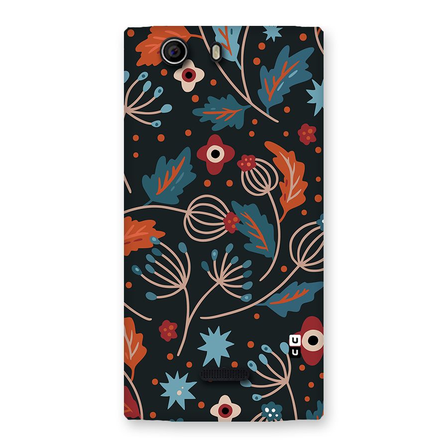 Nordic Arts Leaves Back Case for Canvas Nitro 2 E311