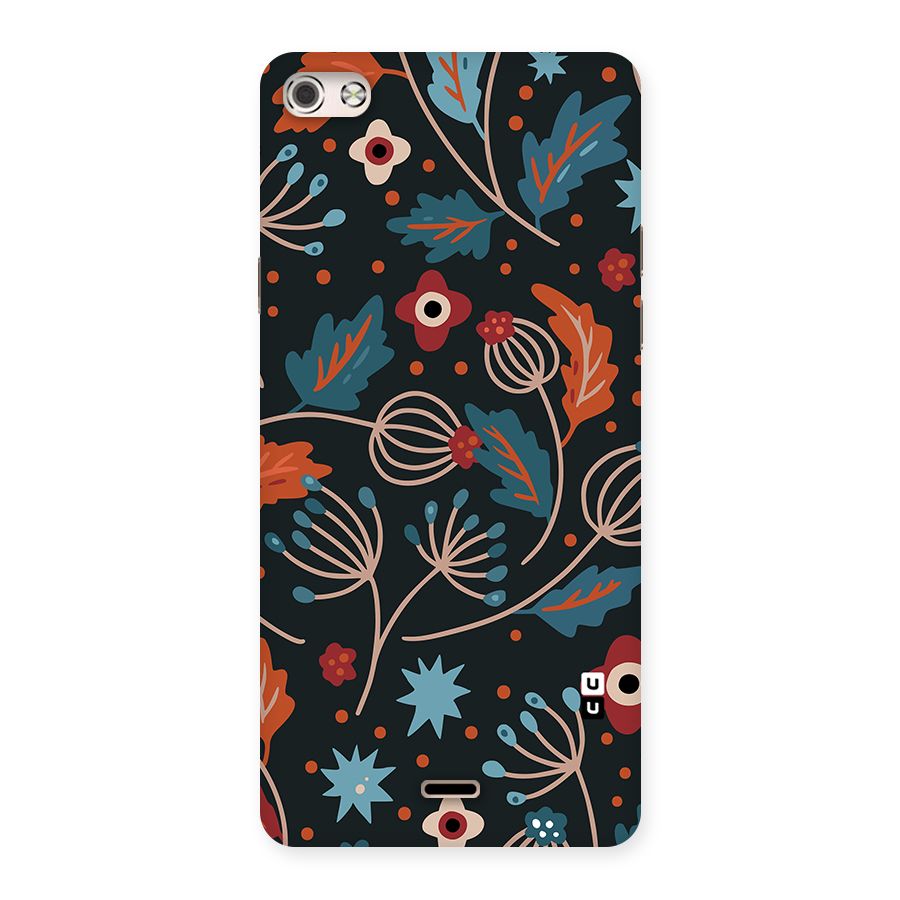 Nordic Arts Leaves Back Case for Canvas Silver 5