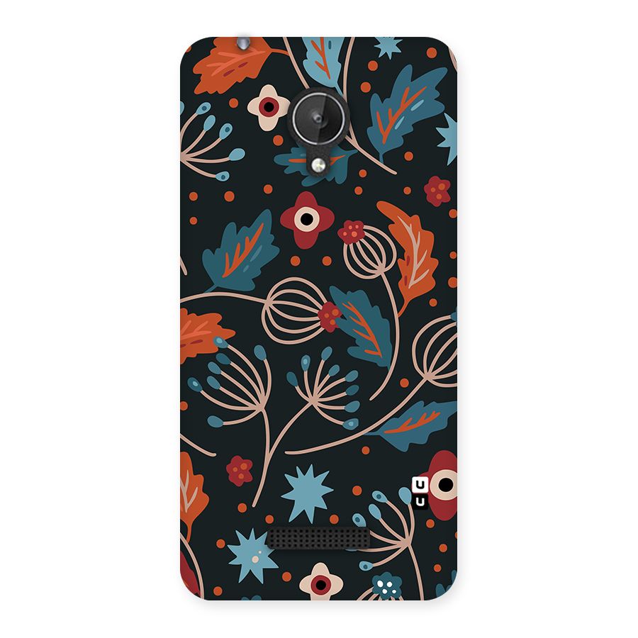 Nordic Arts Leaves Back Case for Canvas Spark Q380