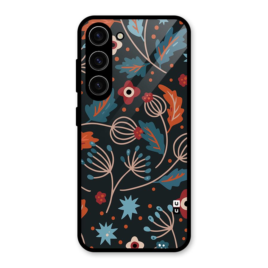 Nordic Arts Leaves Glass Back Case for Galaxy S23
