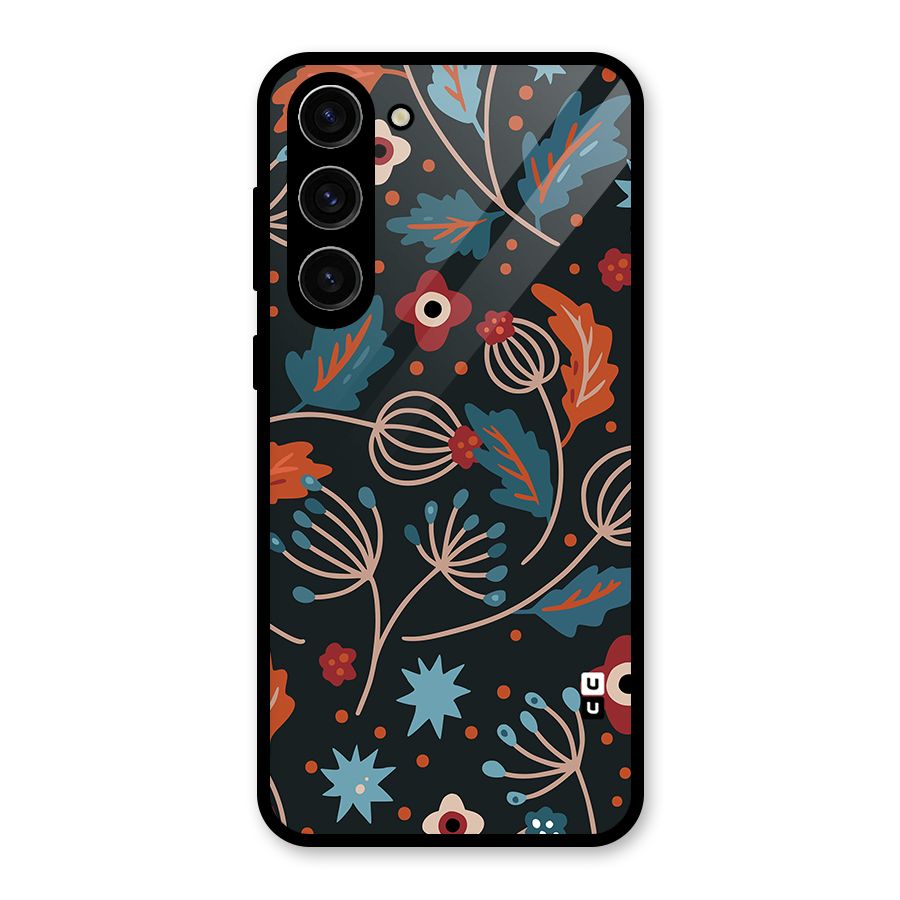 Nordic Arts Leaves Glass Back Case for Galaxy S23 Plus