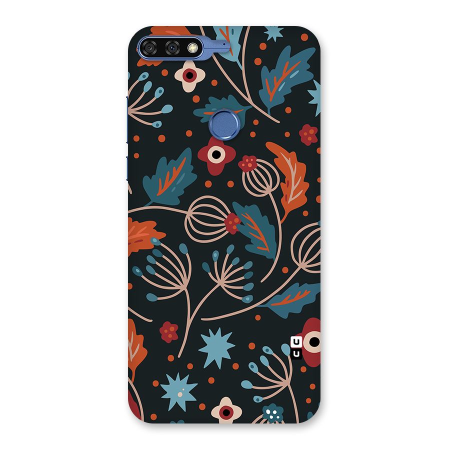 Nordic Arts Leaves Back Case for Honor 7C