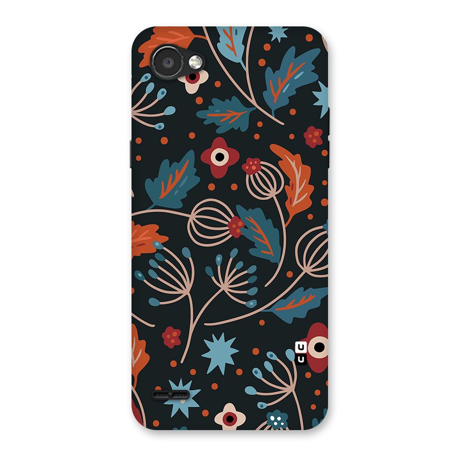 Nordic Arts Leaves Back Case for LG Q6
