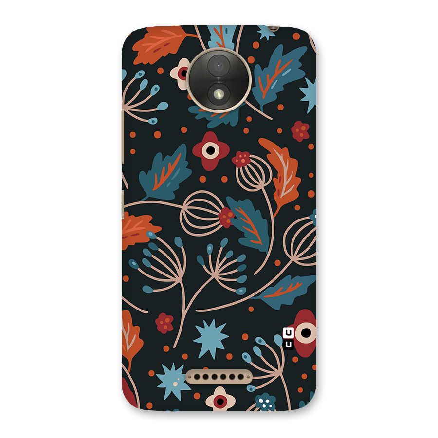 Nordic Arts Leaves Back Case for Moto C Plus