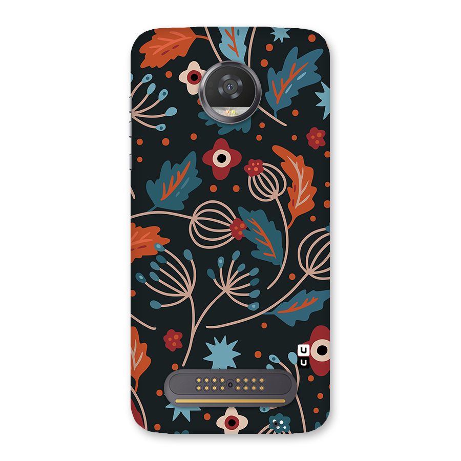 Nordic Arts Leaves Back Case for Moto Z2 Play