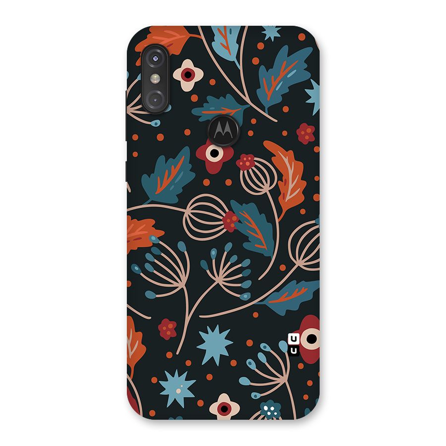 Nordic Arts Leaves Back Case for Motorola One Power
