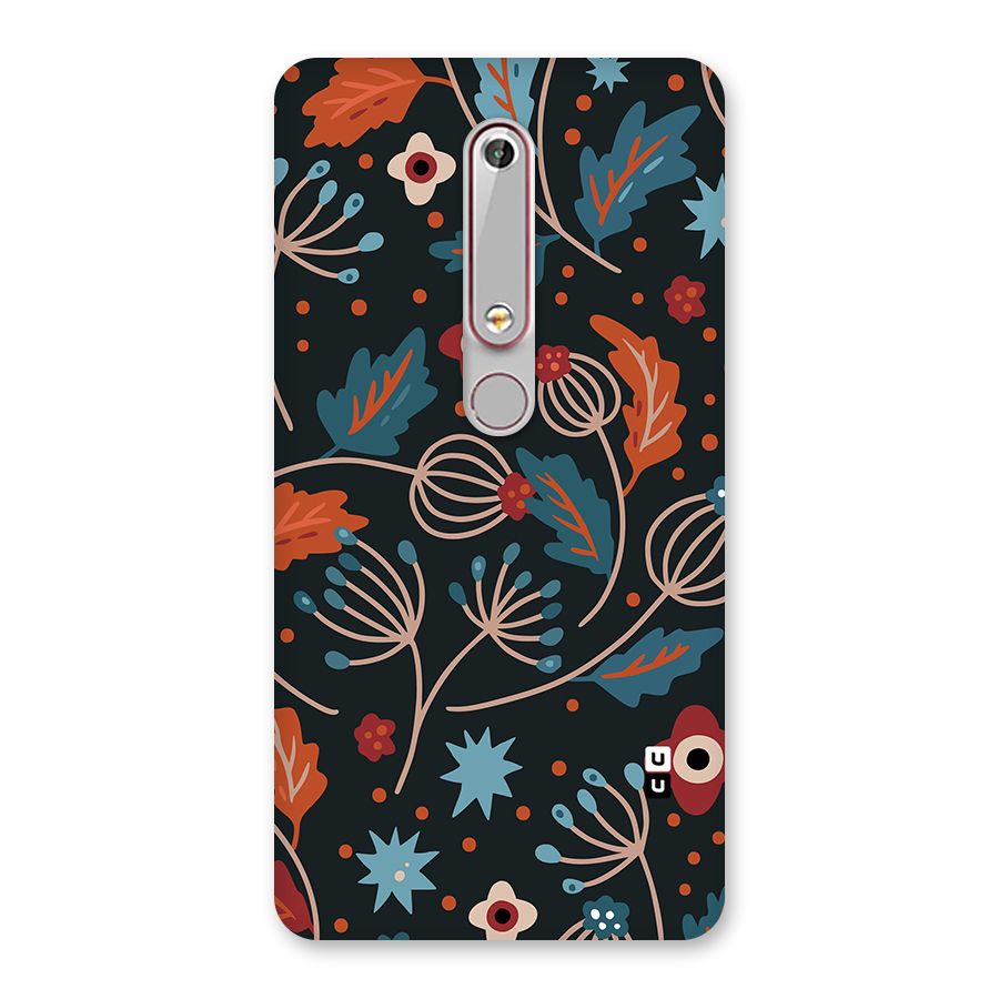 Nordic Arts Leaves Back Case for Nokia 6.1