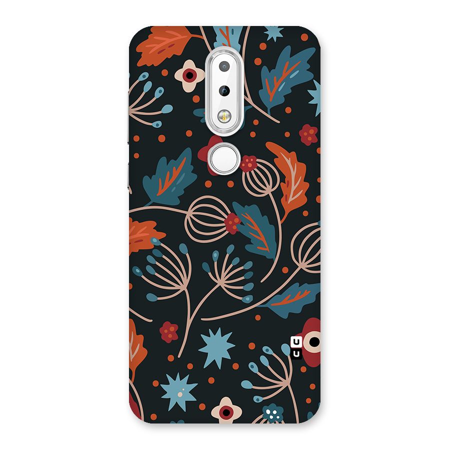 Nordic Arts Leaves Back Case for Nokia 6.1 Plus