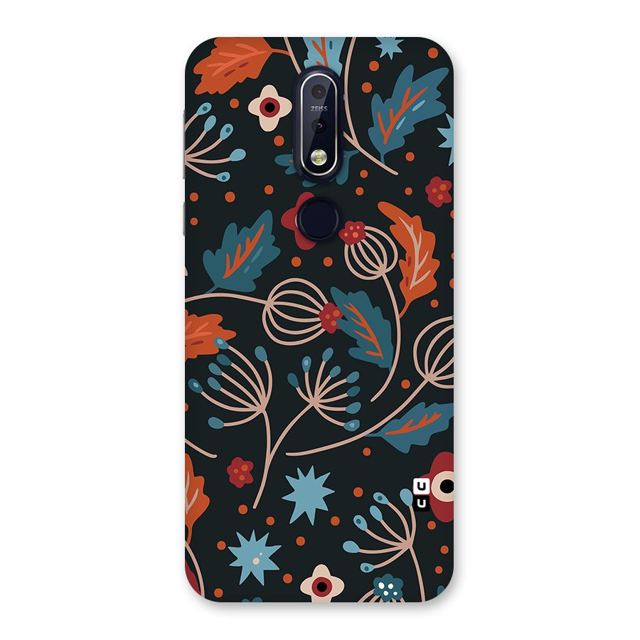 Nordic Arts Leaves Back Case for Nokia 7.1