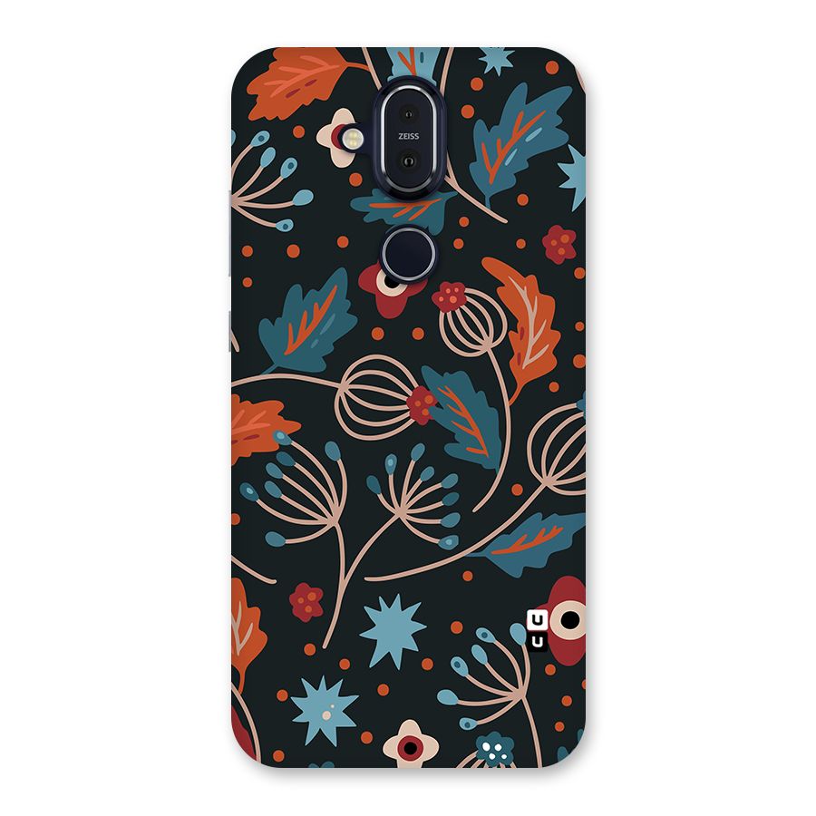 Nordic Arts Leaves Back Case for Nokia 8.1