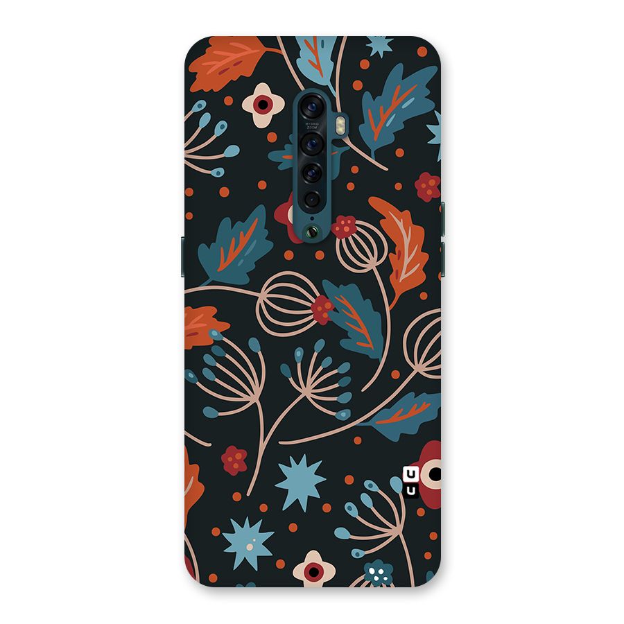 Nordic Arts Leaves Back Case for Oppo Reno2