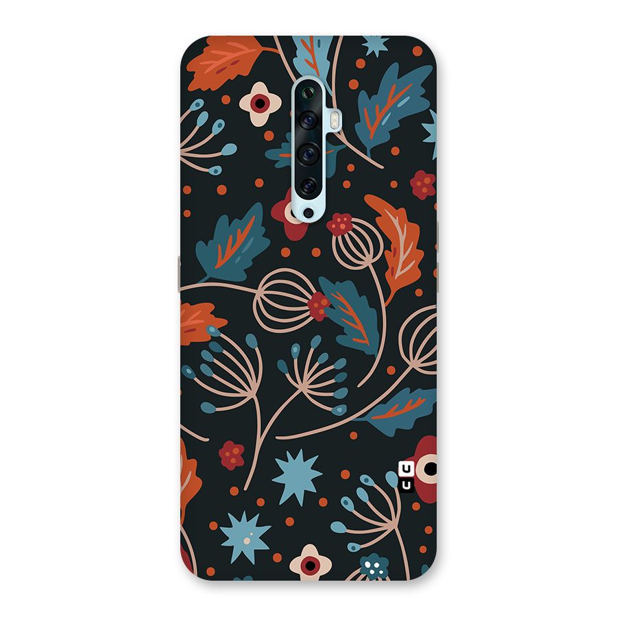 Nordic Arts Leaves Back Case for Oppo Reno2 F