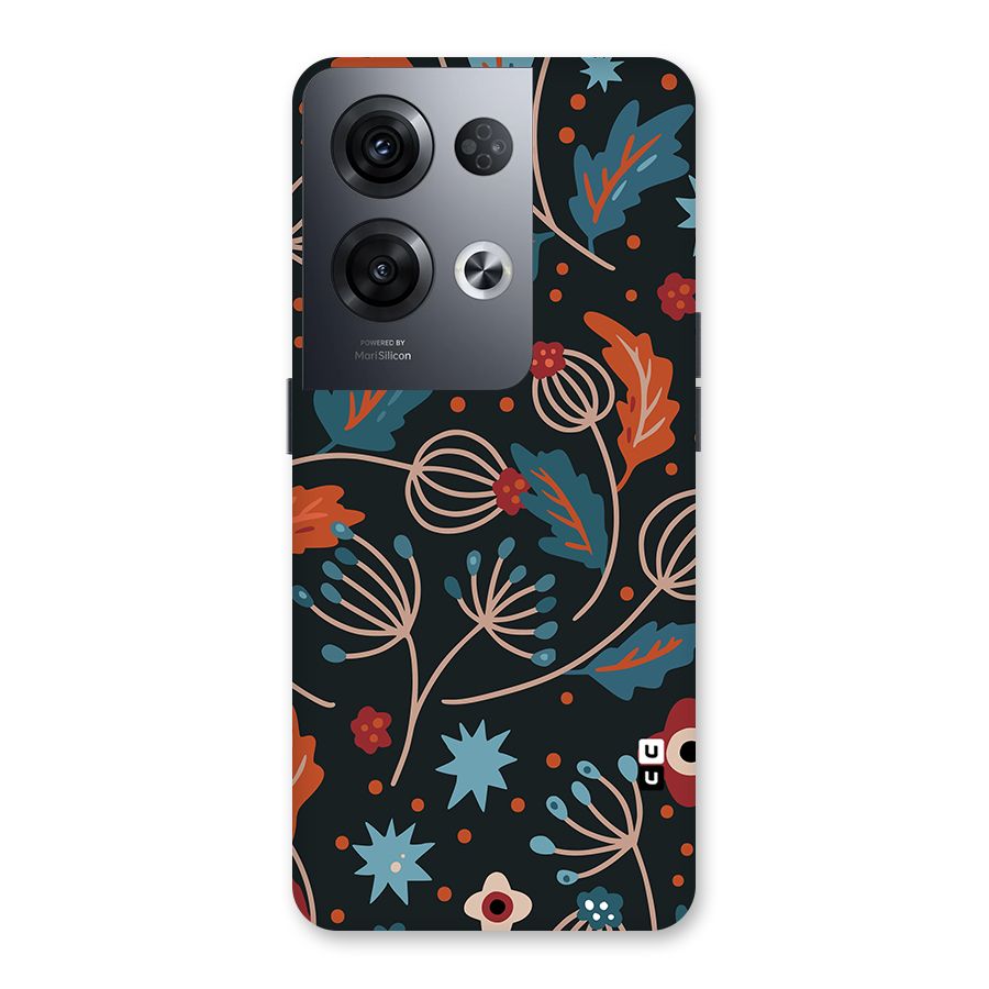 Nordic Arts Leaves Back Case for Oppo Reno8 Pro 5G