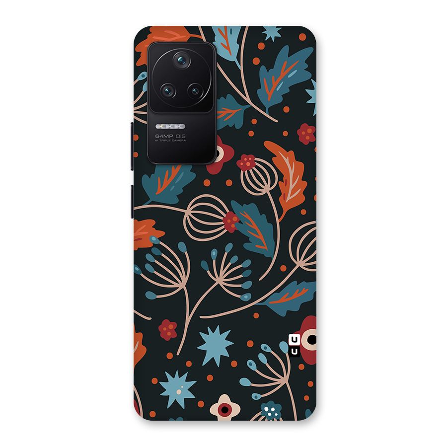Nordic Arts Leaves Back Case for Poco F4 5G