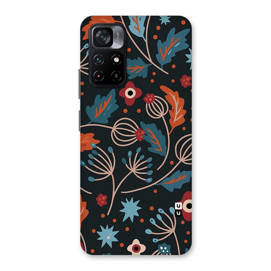 Nordic Arts Leaves Back Case for Poco M4 Pro 5G