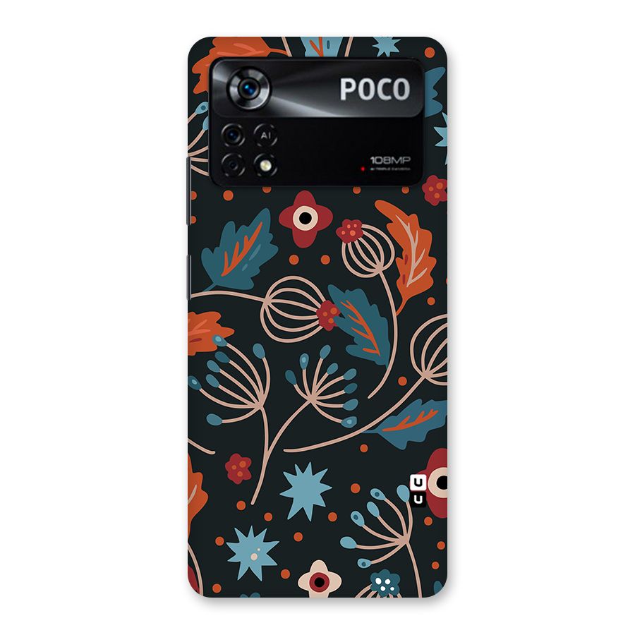 Nordic Arts Leaves Back Case for Poco X4 Pro 5G