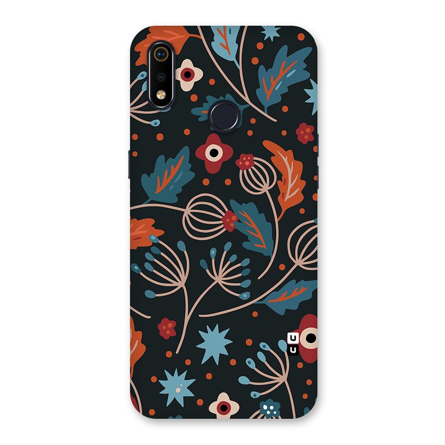 Nordic Arts Leaves Back Case for Realme 3i