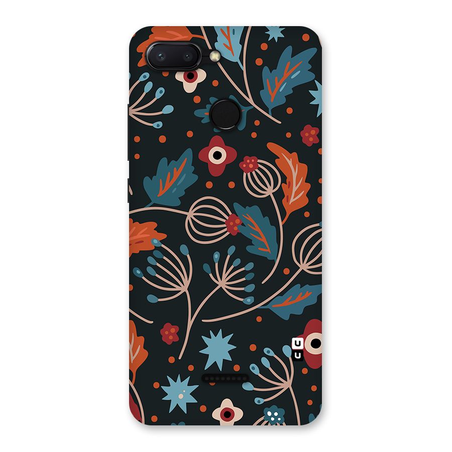 Nordic Arts Leaves Back Case for Redmi 6