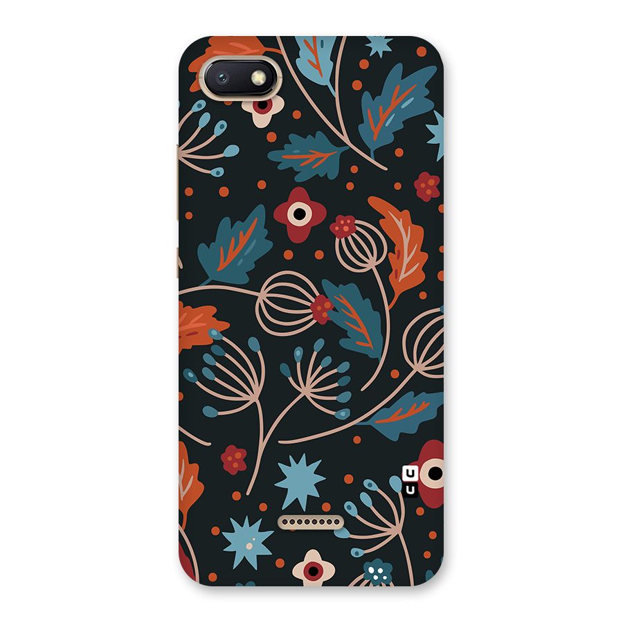 Nordic Arts Leaves Back Case for Redmi 6A
