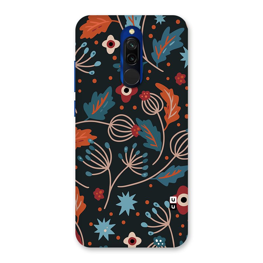 Nordic Arts Leaves Back Case for Redmi 8