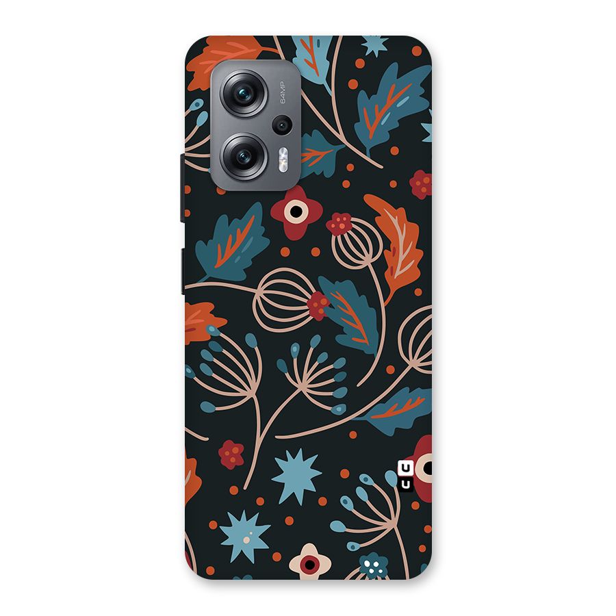 Nordic Arts Leaves Back Case for Redmi K50i