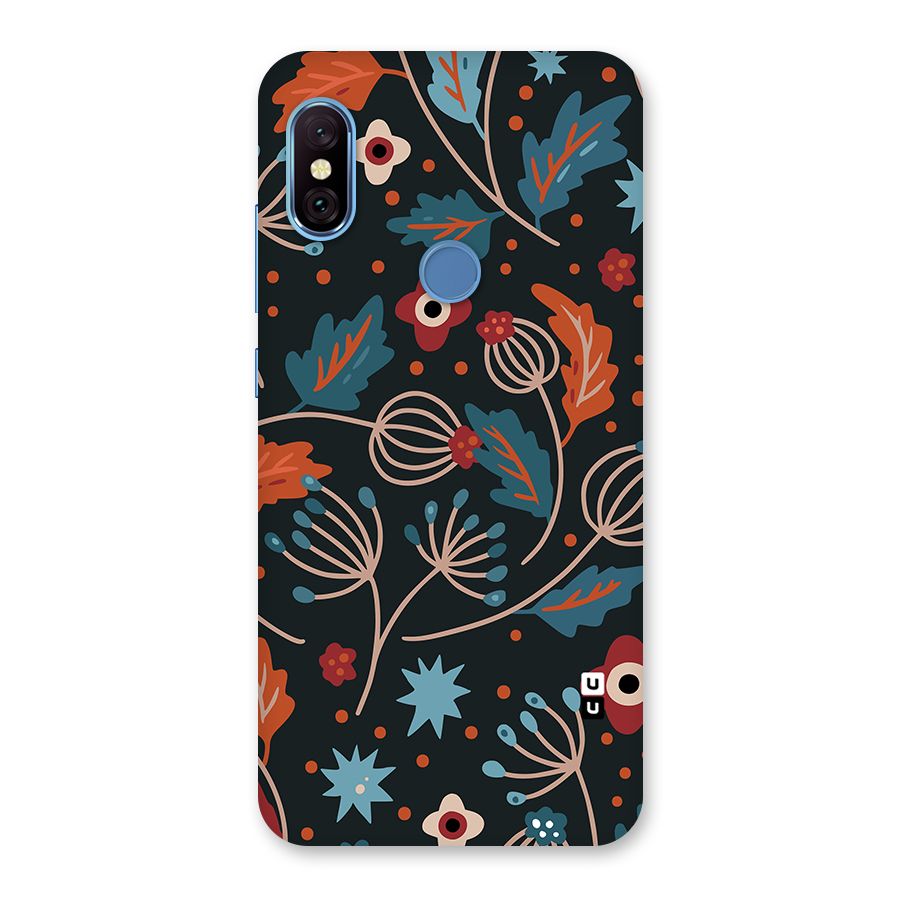 Nordic Arts Leaves Back Case for Redmi Note 6 Pro