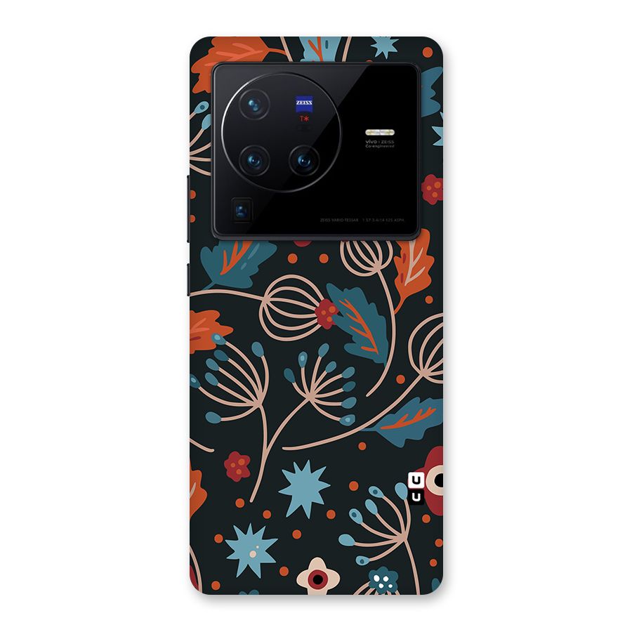 Nordic Arts Leaves Back Case for Vivo X80 Pro