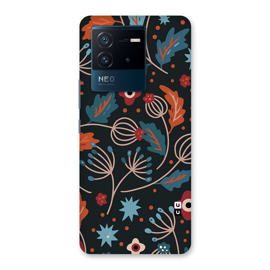Nordic Arts Leaves Back Case for Vivo iQOO Neo 6 5G