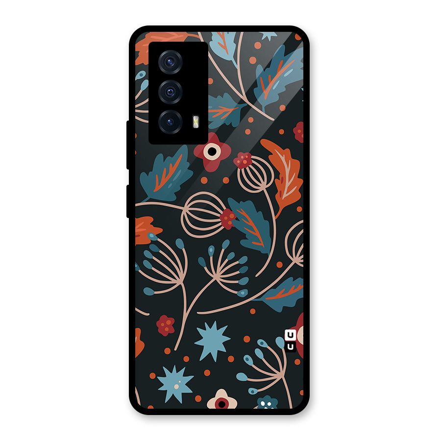 Nordic Arts Leaves Back Case for Vivo iQOO Z5