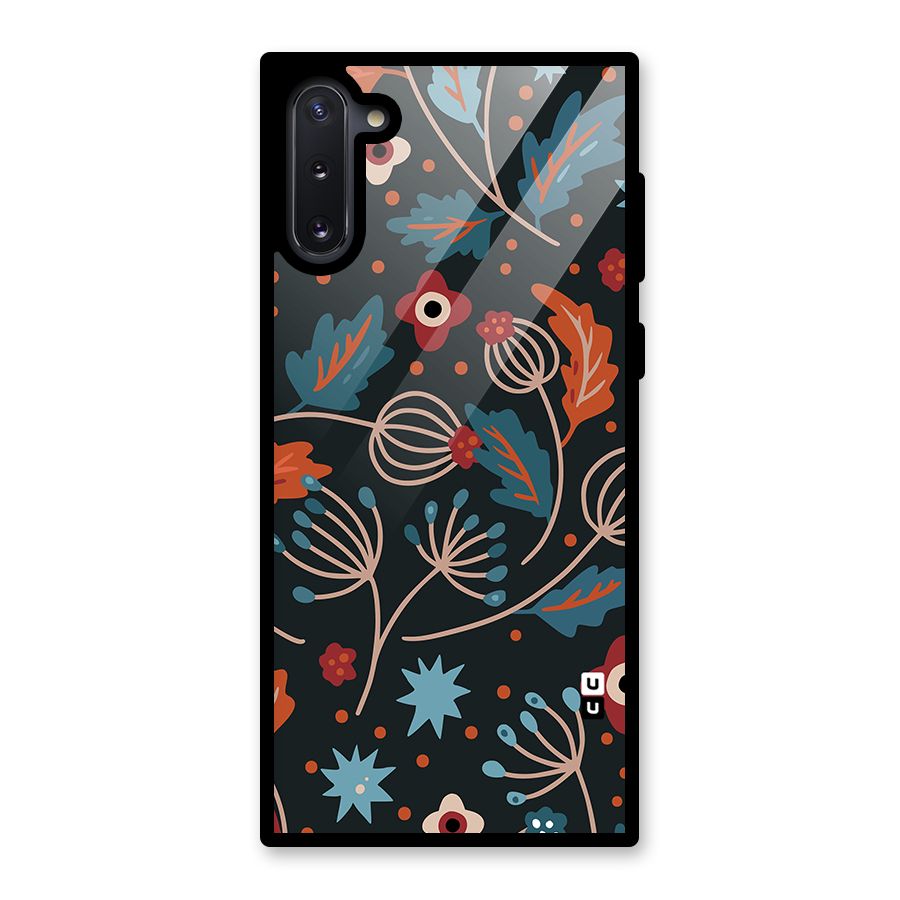Nordic Arts Leaves Glass Back Case for Galaxy Note 10