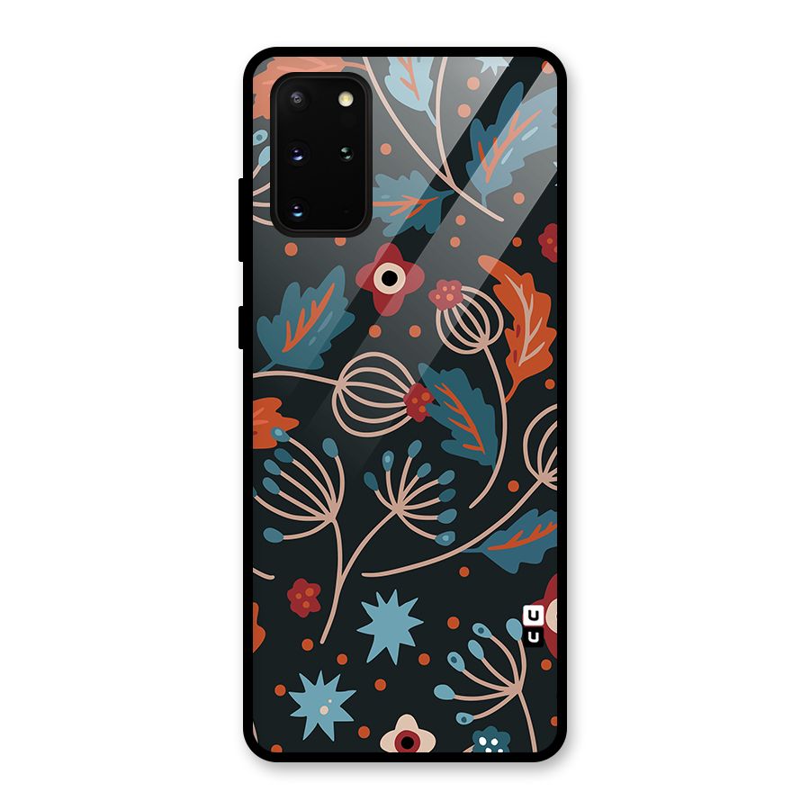 Nordic Arts Leaves Glass Back Case for Galaxy S20 Plus