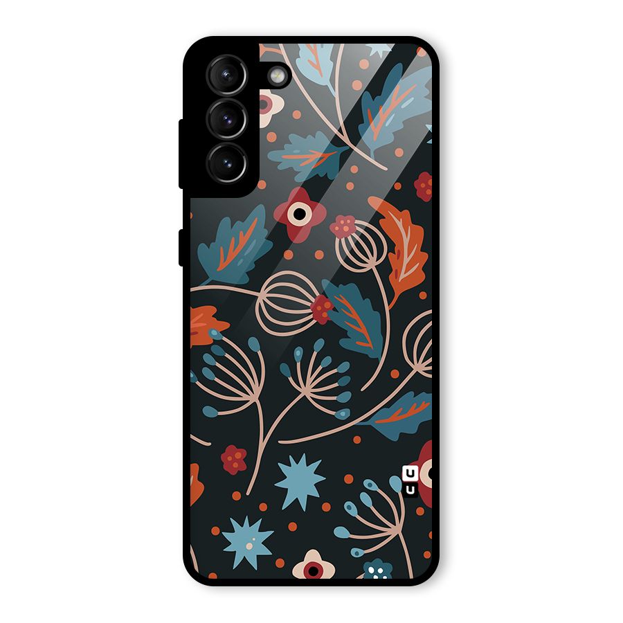 Nordic Arts Leaves Glass Back Case for Galaxy S21 Plus