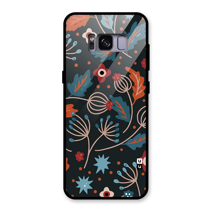 Nordic Arts Leaves Glass Back Case for Galaxy S8