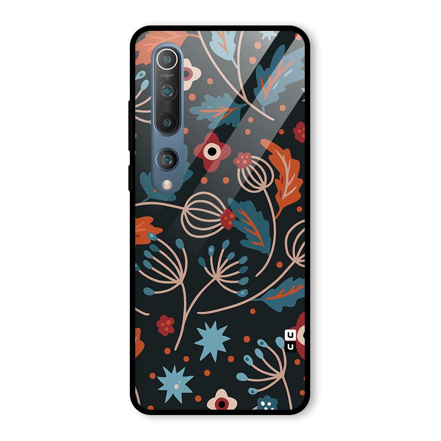 Nordic Arts Leaves Glass Back Case for Mi 10