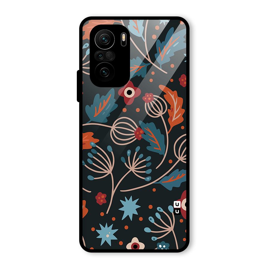 Nordic Arts Leaves Glass Back Case for Mi 11X Pro