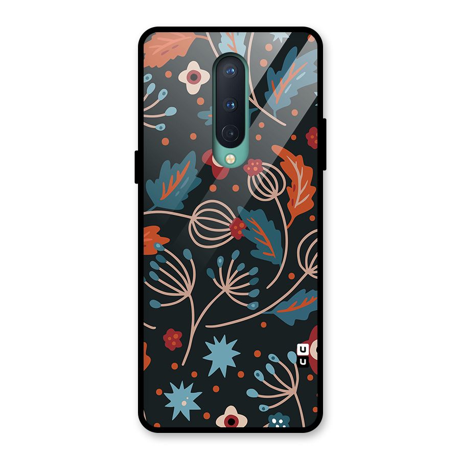 Nordic Arts Leaves Glass Back Case for OnePlus 8