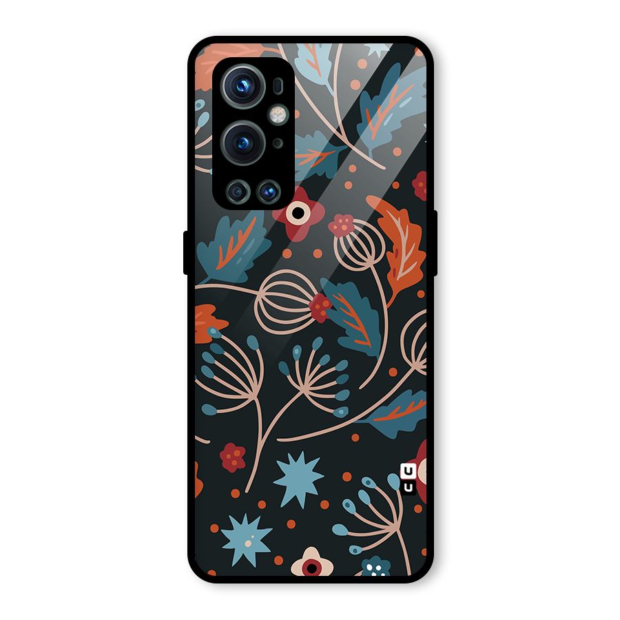 Nordic Arts Leaves Glass Back Case for OnePlus 9 Pro