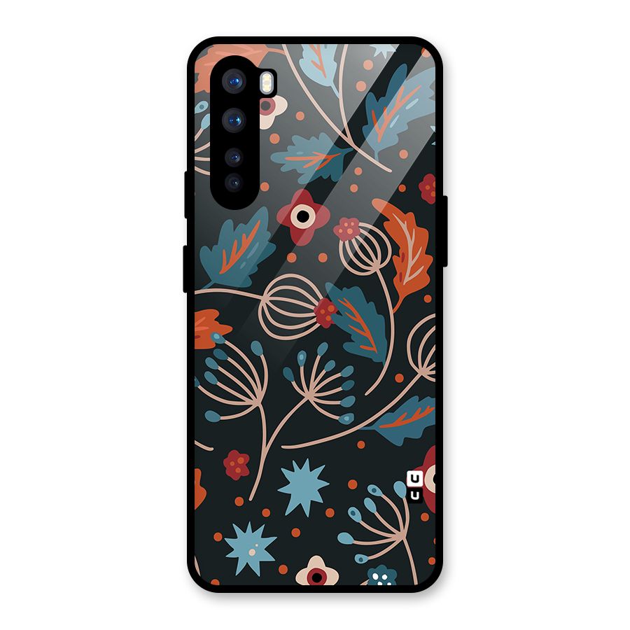 Nordic Arts Leaves Glass Back Case for OnePlus Nord