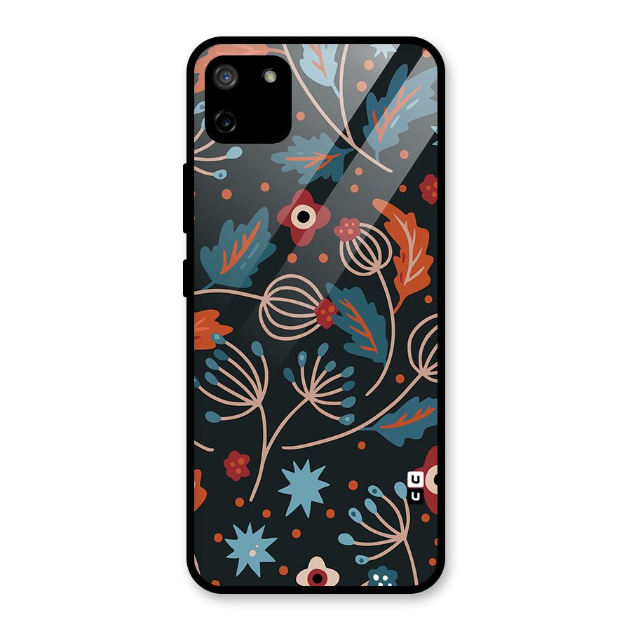 Nordic Arts Leaves Glass Back Case for Realme C11