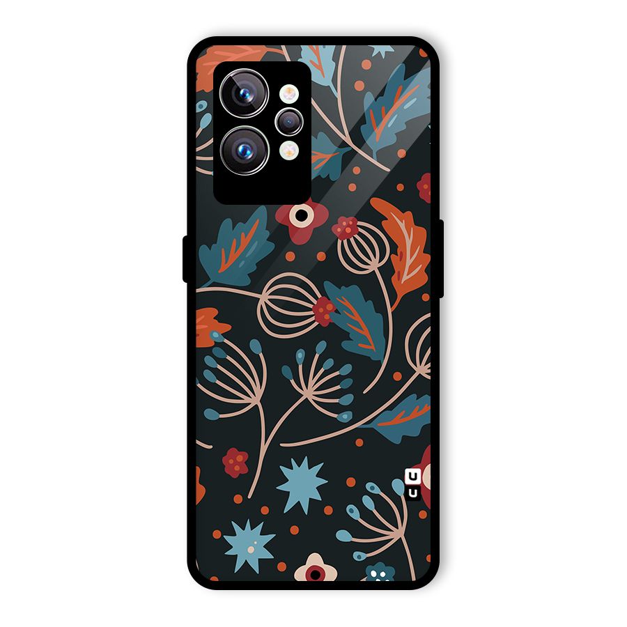 Nordic Arts Leaves Glass Back Case for Realme GT2 Pro