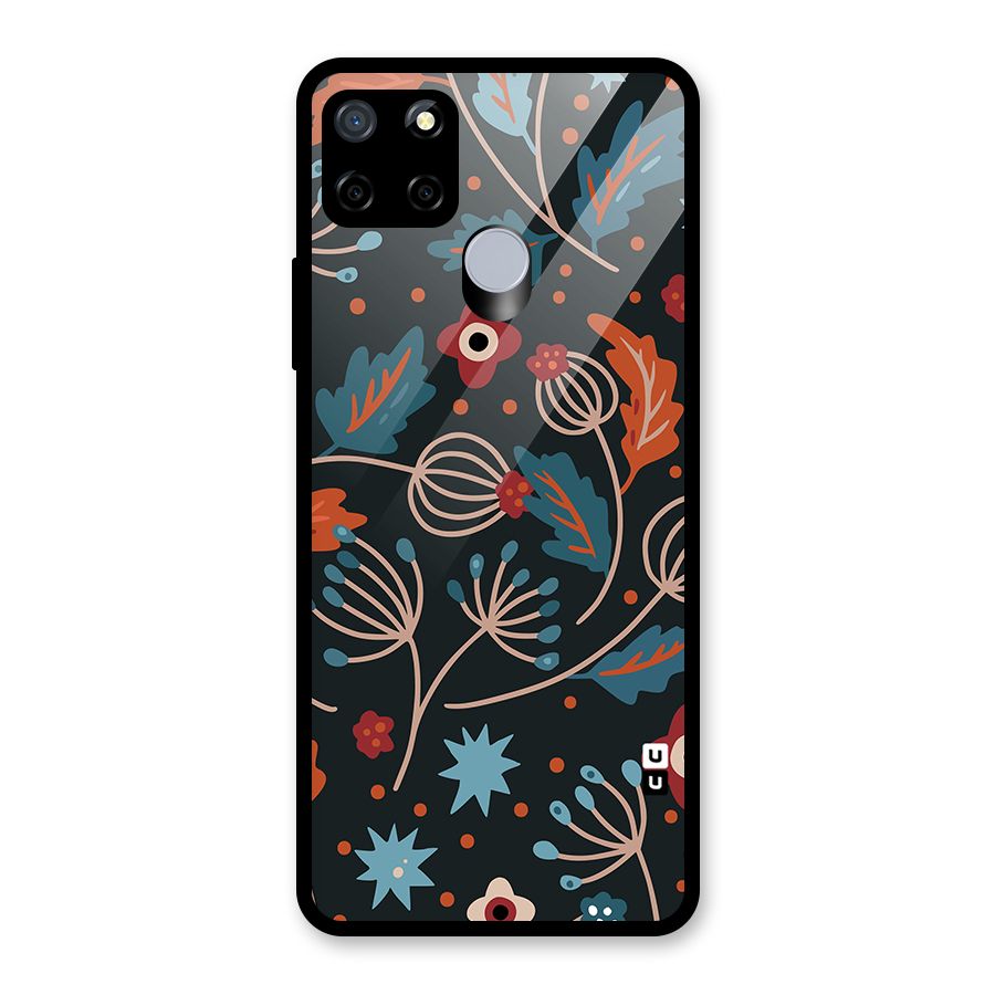 Nordic Arts Leaves Glass Back Case for Realme Narzo 20
