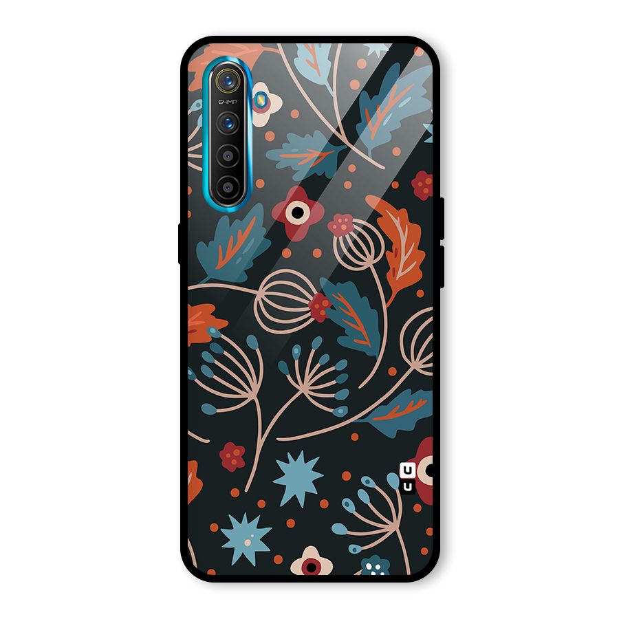 Nordic Arts Leaves Glass Back Case for Realme X2