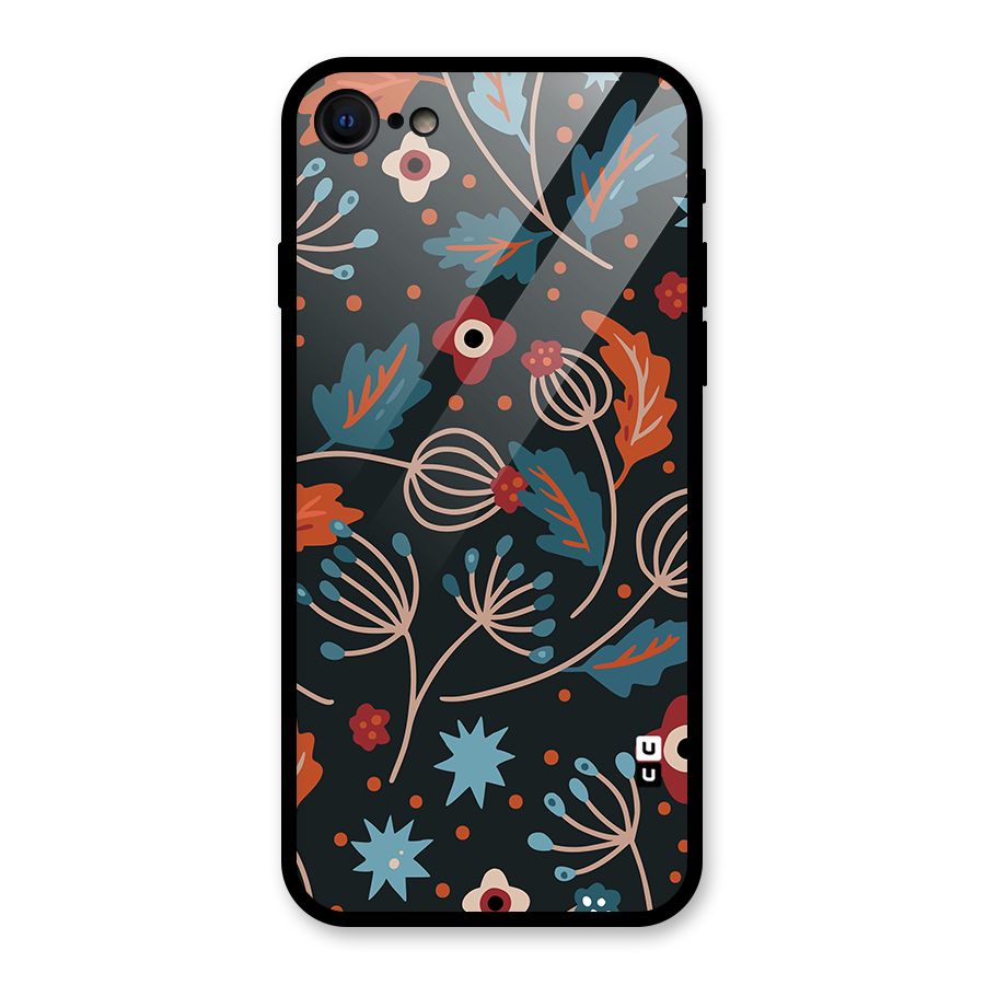 Nordic Arts Leaves Glass Back Case for iPhone 7